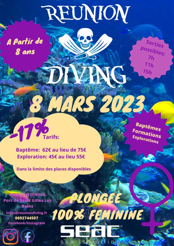 Runion diving 8 mars plongee féminine