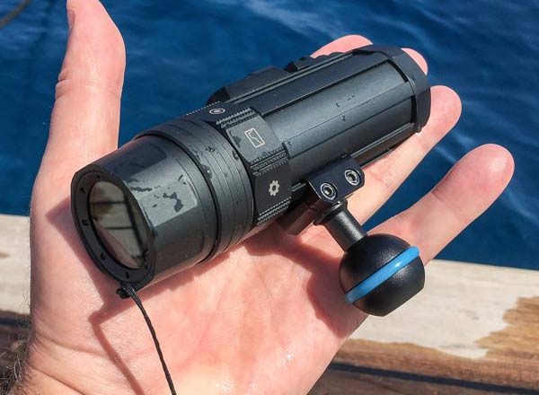 Boule camera sous-marine