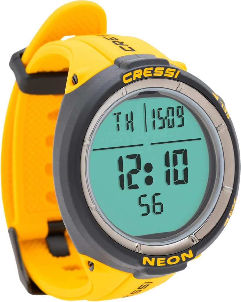 La montre-ordinateur de plongée Cressi Neon, série anniversaire Dive Yellow