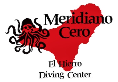 logo meridiano cero, centre de plongée à El Hierro